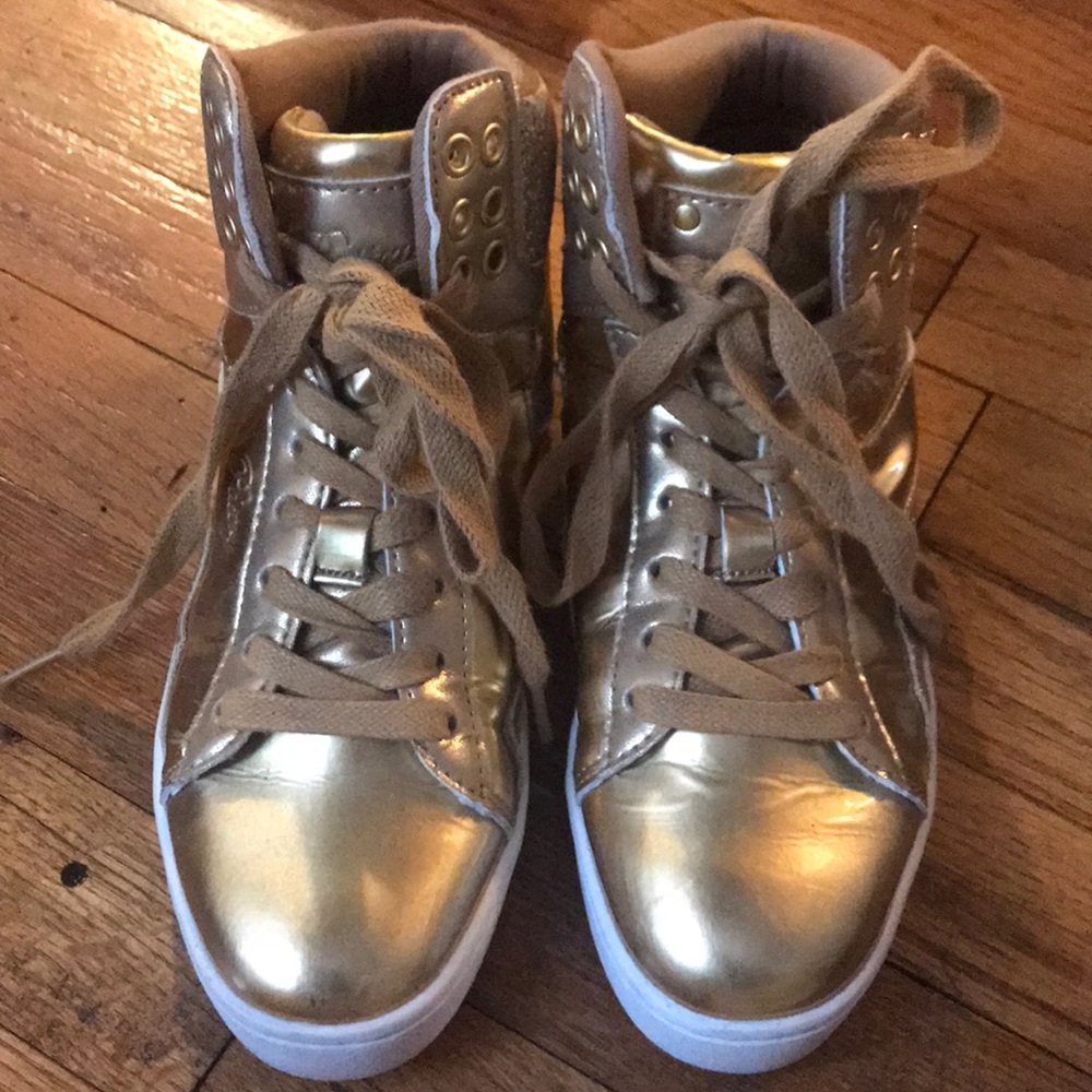 Gold “Poptart” Pastry High-tops